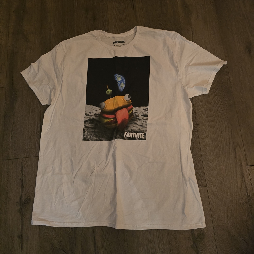 Fortnite White Graphic Tee for Men